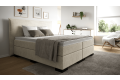 Boxspringbett Paul in Ribcord Ivory