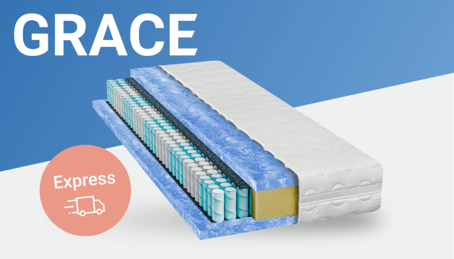 Premium Federkernmatratze Grace mit softem Gelschaum