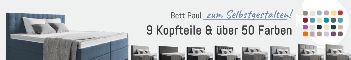 Boxspringbett 180x210 - Paul