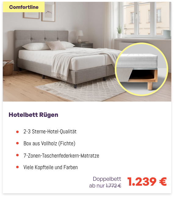 Betten für Hotel Preise